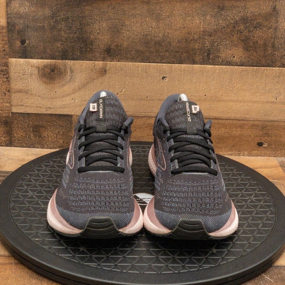 BROOKS GLYCERIN 19 WOMENS ATHLETIC SHOES RUNNING WALKING GYM BLACK LOW SIZE 11B - Picture 2 of 9